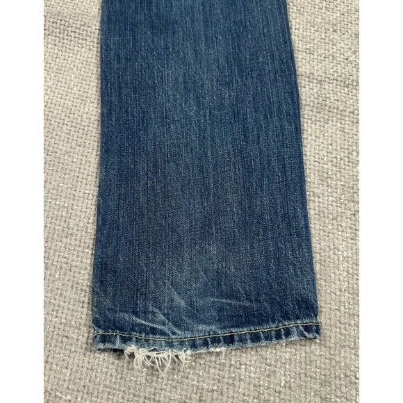 Abercrombie & Fitch Jeans Mens 28x31 Blue Remsen Low Rise Slim Straight Read - Picture 10 of 16